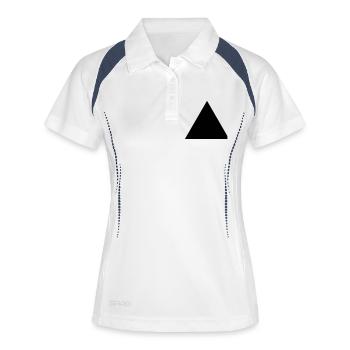 triangle - Polo respirant Femme - blanc/marine - Devant