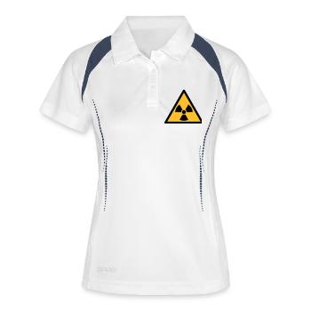 Radioactif - Polo respirant Femme - blanc/marine - Devant