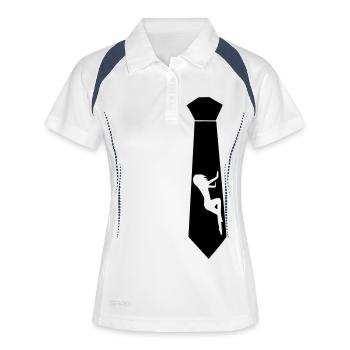 Tie - Women's Polo breathable - white/navy - Front