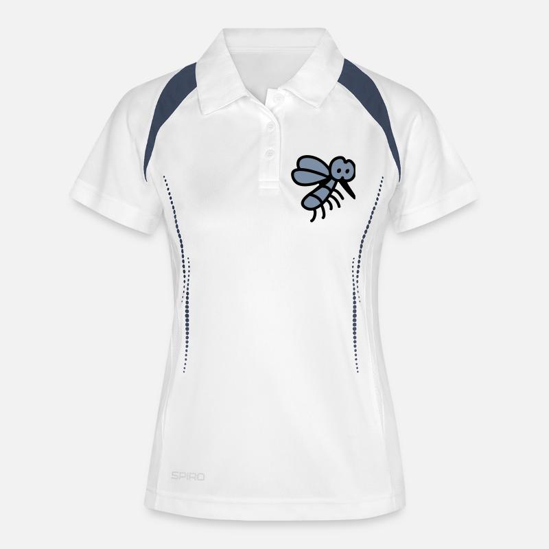 Mosquito - insect - Women's Polo breathable - white/navy