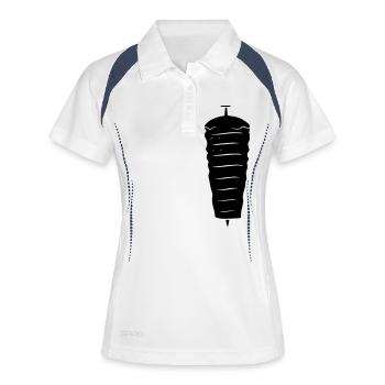 Döner Kebab - Polo respirant Femme - blanc/marine - Devant