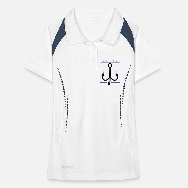 Perçage d’hameçon de pêche Polo respirant Femme