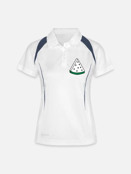 watermelon - Women's Polo breathable - white/navy