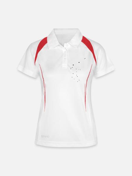Aquarius - Women's Polo breathable - white/navy