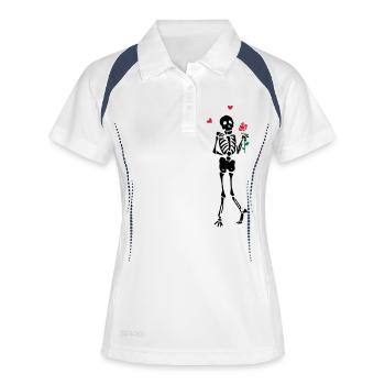 Courting Skeleton - Women's Polo breathable - white/navy - Front