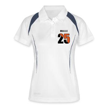 Malle 2025 - Women's Polo breathable - white/navy - Front