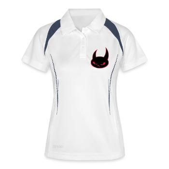 diable - Polo respirant Femme - blanc/marine - Devant