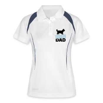 Yorkshire - Frauen Polo atmungsaktiv - Weiß/Navy - Vorne