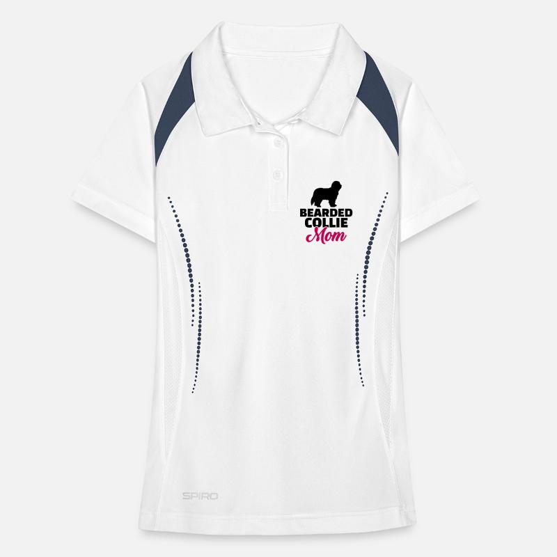 Bearded Collie Frauen Polo atmungsaktiv