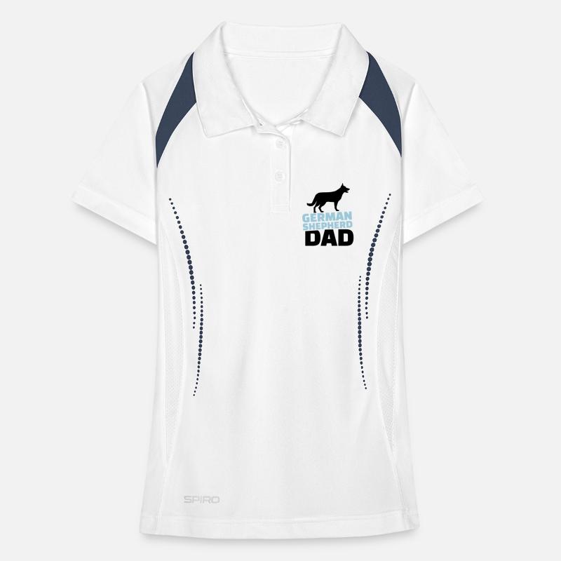 German shepherd Dad Polo respirant Femme