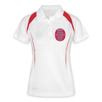 I will always love - Women's Polo breathable - white/navy - Front