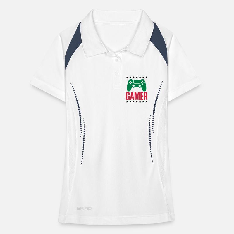 Gamer Game Controller Women's Polo breathable