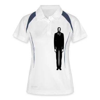 Slenderman - Women's Polo breathable - white/navy - Front