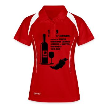 Geburtstag Jahrgang 1959 - Frauen Polo atmungsaktiv - Weiß/Navy - Vorne
