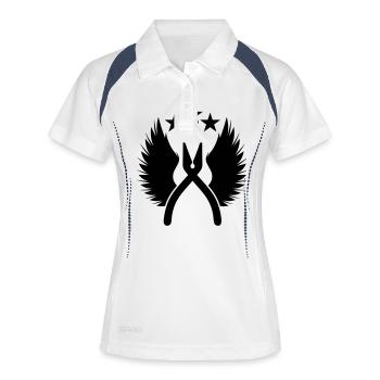 DEFUSE KIT - Polo respirant Femme - blanc/marine - Devant