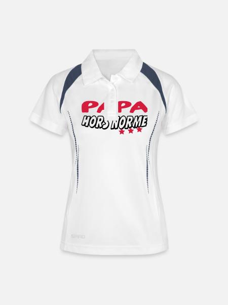 AN EXTRAORDINARY DAD - Women's Polo breathable - white/navy