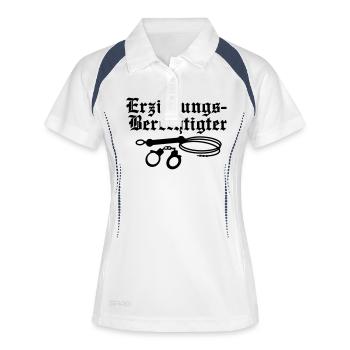 maître nageur - Polo respirant Femme - blanc/marine - Devant