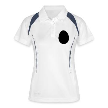 Ei Form - Frauen Polo atmungsaktiv - Weiß/Navy - Vorne