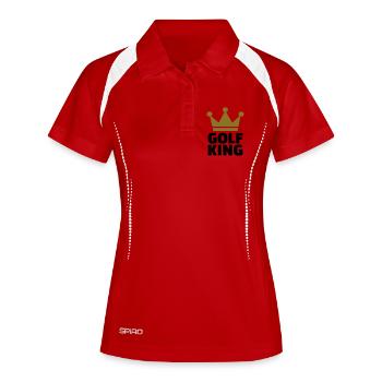 Golf King - Polo respirant Femme - blanc/marine - Devant