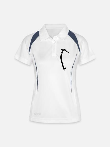 Ice ax - Women's Polo breathable - white/navy