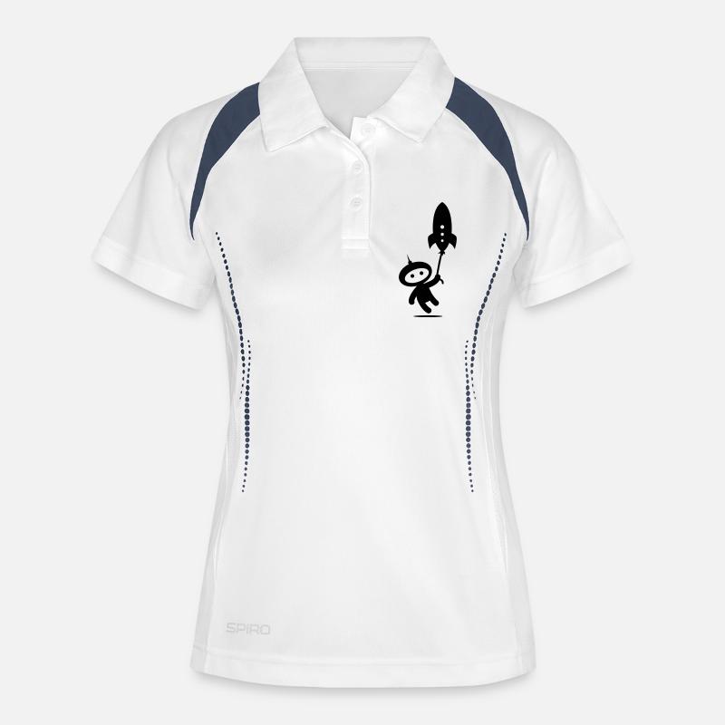 Cosmonaut - Women's Polo breathable - white/navy
