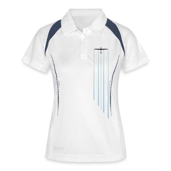 Glider glider glide gift - Women's Polo breathable - white/navy - Front