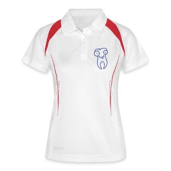 Cartoon Tooth - Women's Polo breathable - white/navy - Front