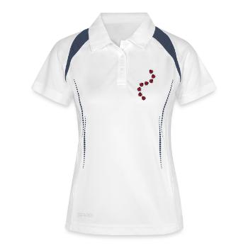 Ladybug - Women's Polo breathable - white/navy - Front