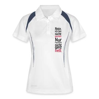Non, je ne suis pas méchant. Seulement parfois pas - Polo respirant Femme - blanc/marine - Devant