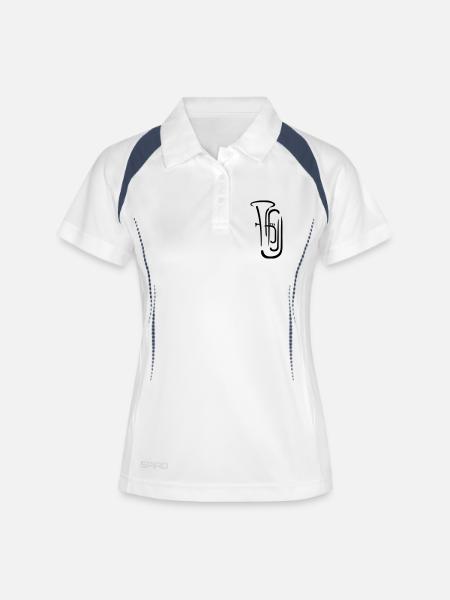 Tuba - Women's Polo breathable - white/navy