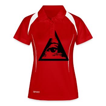 Triangle - Women's Polo breathable - white/navy - Front
