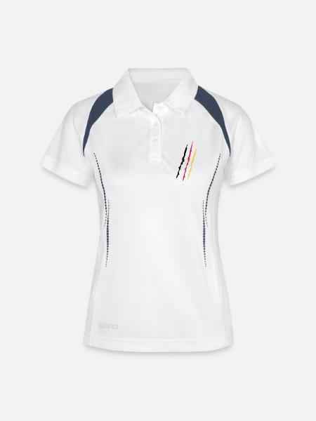 Germany - Women's Polo breathable - white/navy