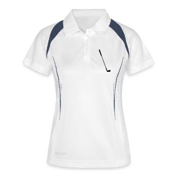 Golf - Polo respirant Femme - blanc/marine - Devant
