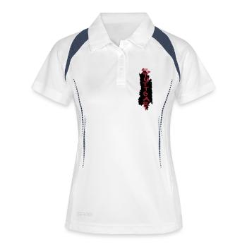 Stuttgart - Polo respirant Femme - blanc/marine - Devant