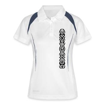 Totem - Polo respirant Femme - blanc/marine - Devant