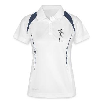 Happy cool boy - Women's Polo breathable - white/navy - Front