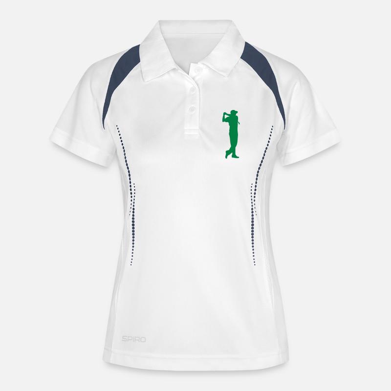 golf swing player player 210 - Women's Polo breathable - white/navy
