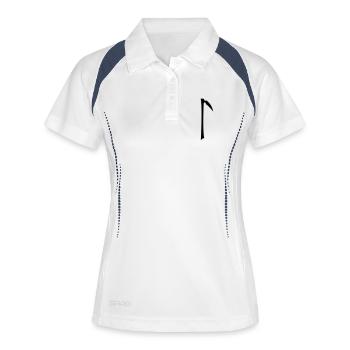 laguz - Polo respirant Femme - blanc/marine - Devant