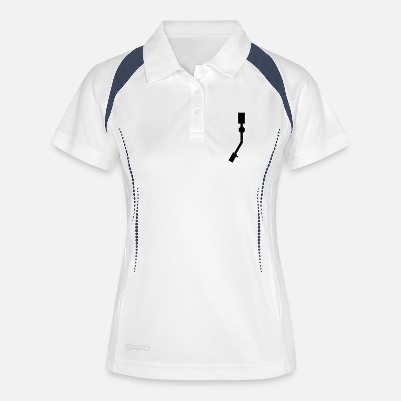 Turntable Needle - Women's Polo breathable - white/navy