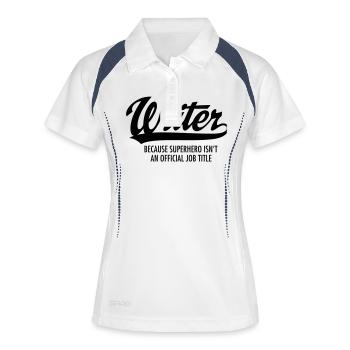 Writer - Superhero - Women's Polo breathable - white/navy - Front