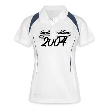 Limited Edition 2004 is - Polo respirant Femme - blanc/marine - Devant