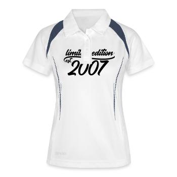 Limited Edition 2007 is - Polo respirant Femme - blanc/marine - Devant