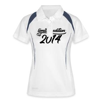 Limited Edition 2014 is - Polo respirant Femme - blanc/marine - Devant
