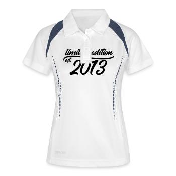 Limited Edition 2013 is - Polo respirant Femme - blanc/marine - Devant