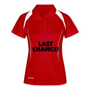 La dernière chance - Polo respirant Femme - blanc/marine - Devant