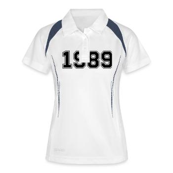 1989 - Women's Polo breathable - white/navy - Front