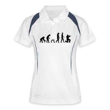 Evolution Airsoft - Polo respirant Femme - blanc/marine - Devant