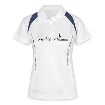 Hanover skyline - Women's Polo breathable - white/navy - Front