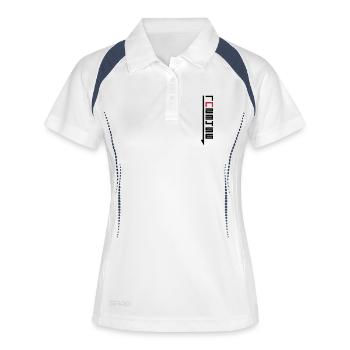 Motorcycle circuit - 1N23456 - Women's Polo breathable - white/navy - Front