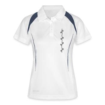 Spiralen Ranke - Women's Polo breathable - white/navy - Front